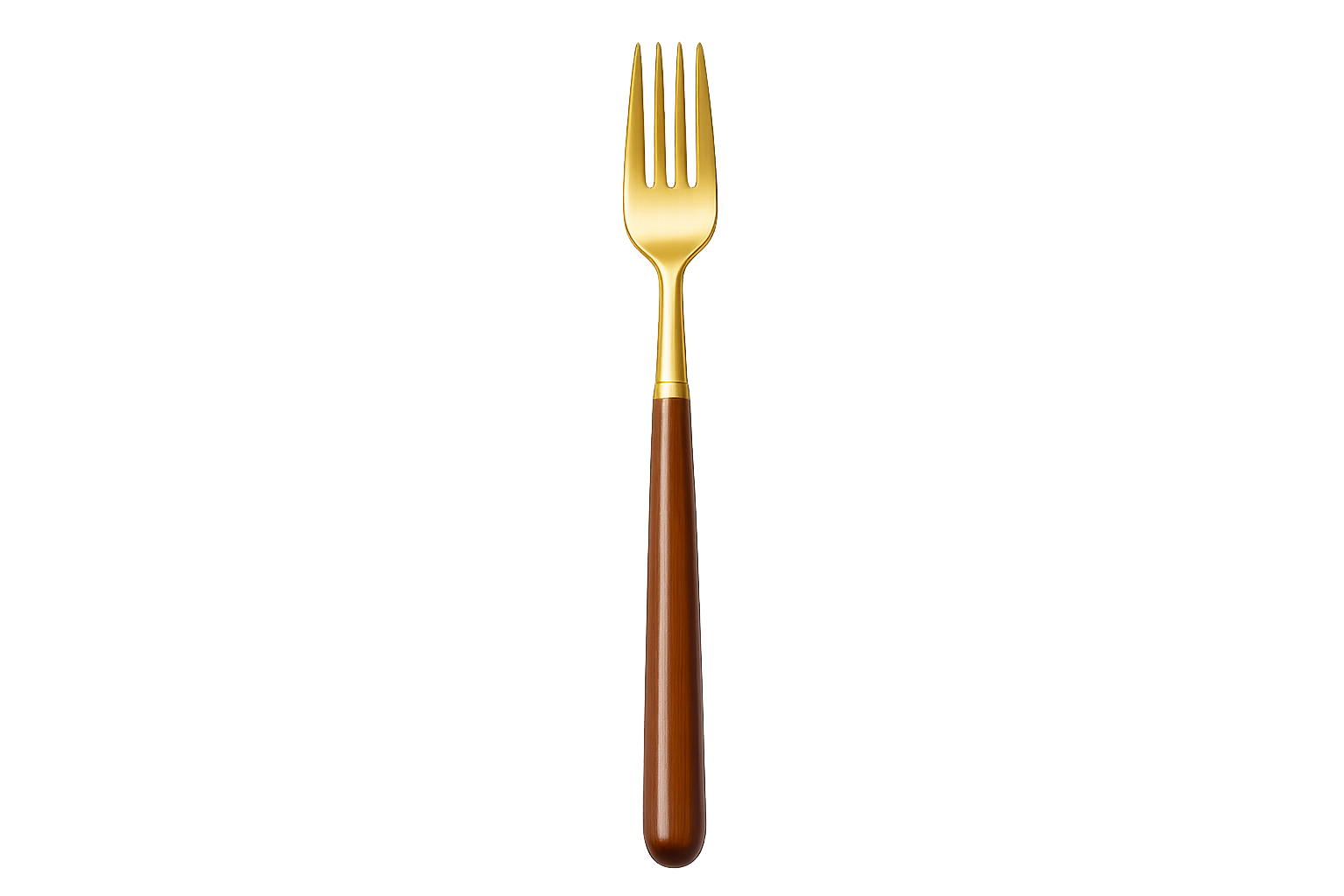 Gold fork
